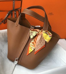 Best Quality Hermes So Kelly 22cm Bag In Rose Brown Leather HT01099