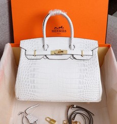 Best Replica Hermes Birkin 30cm Niloticus Crocodile Himalaya HT00168