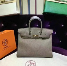 Fake Hermes Bicolor Birkin Ghillies 30cm In gGrey Swift Leather HT00607