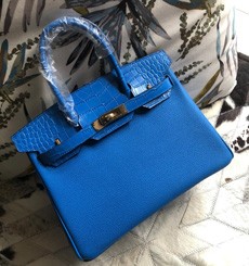 Hermes Birkin 30cm Blue Handbag HT00021