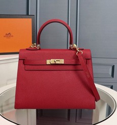 Hermes Multicolor Blocks Kelly 28cm Piment Bag HT01306