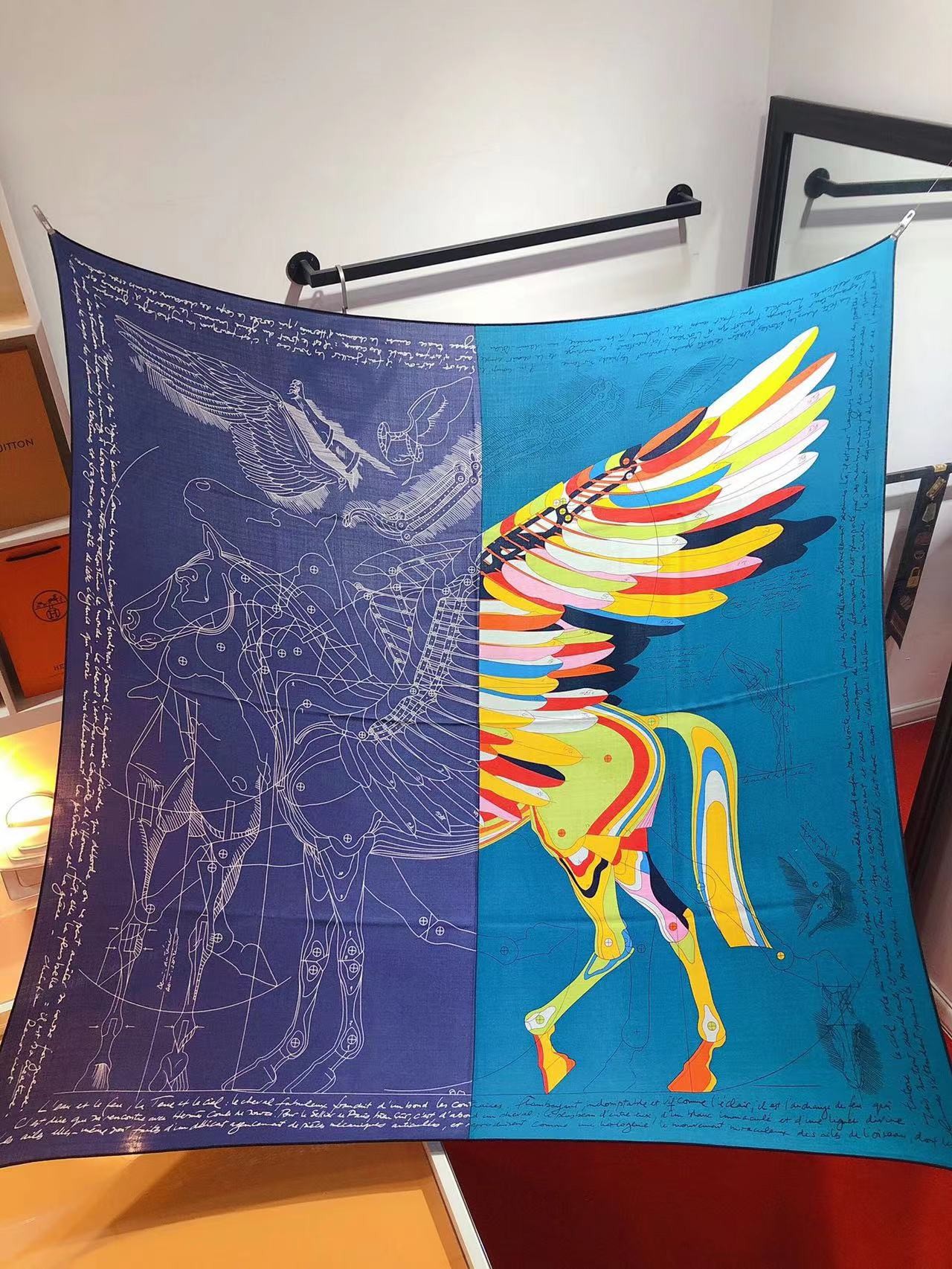 Hermes Quetsche Della Cavalleria Favolosa Silk Twill Scarf HT00904