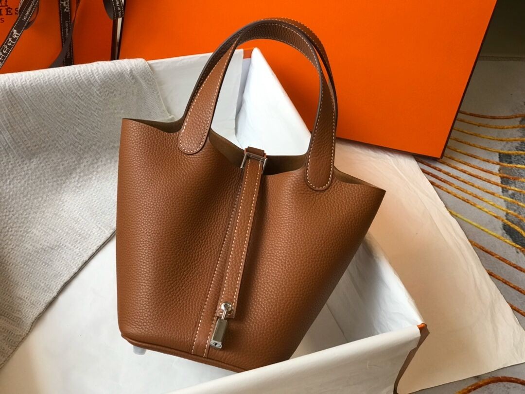Hermes So Kelly 22cm Bag In Brown Leather HT00297