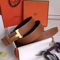 AAA 1:1 Hermes Brown Epsom Kits Belt Constance Buckle HT00790