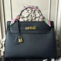 AAAAA Hermes Black Epsom Kelly 32cm Sellier Bag HT00684