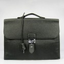 AAAAA Hermes Black Sac A Depeches 38cm Briefcase Bag HT00188