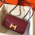 AAAAA Imitation Hermes Bordeaux Epsom Constance Elan 25cm Bag HT00743