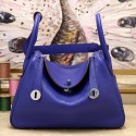 Copy Hermes Blue Electric Clemence Lindy 34cm Bag HT00260