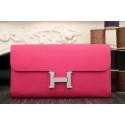 Fashion Hermes Constance Wallet In Peach Epsom Leather HT00236