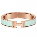 Hermes Aqua Enamel Clic H PM Bracelet HT01028