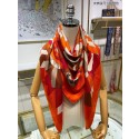 Hermes Beige Della Cavalleria Favolosa Silk Twill Scarf HT00677