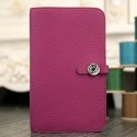 Hermes Dogon Combine Wallet In Purple Leather HT00344