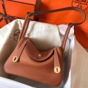 Hermes Gold Lindy 30cm Clemence Handmade Bag HT00381