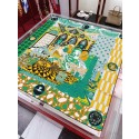 Hermes Green Etude pour une Parure de Gala Scarf HT00257