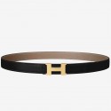 Hermes Mini Constance Belt Buckle &amp; Taupe Epsom 24 MM Strap HT00819