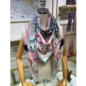Hermes Pink Grand Manege A Jouets Shawl 140cm HT00422