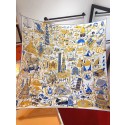 Hermes Pink Silk Tigre Royal Shawl 140cm HT00891