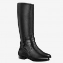 Hermes Soria Boots In Black Calfskin Leather HT00138