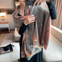 Imitation AAA Hermes Jaune Le Pegase d'Hermes au Bloc Shawl HT00654