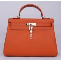Knockoff AAAAA Hermes Brown Box Kelly Retourne 28cm Handmade Bag HT00132