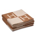 Knockoff Luxury Hermes Brown Avalon Blanket HT00595