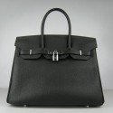 Replica Hermes Birkin 30cm 35cm Bag In Black Togo Leather HT00175