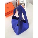 Replica Hermes So Kelly 22cm Bag In Jean Blue Leather HT00071