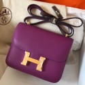 Top Replica Hermes Mini Constance 18cm Cyclamen Epsom Bag HT01240