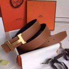 AAA 1:1 Hermes Brown Epsom Kits Belt Constance Buckle HT00790