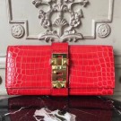 AAA Imitation Hermes Medor Clutch Bag In Cherry Crocodile Leather HT00434