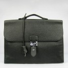 AAAAA Hermes Black Sac A Depeches 38cm Briefcase Bag HT00188