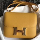 AAAAA Hermes Mini Constance 18cm Jaune Epsom Bag HT01024