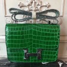 Hermes Bamboo Constance MM 24cm Crocodile Bag HT00857