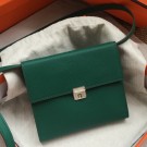 Hermes Green Clic 16 Wallet With Strap HT00271