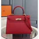 Hermes Multicolor Blocks Kelly 28cm Piment Bag HT01306