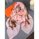 Hermes Red Peuple du Vent Bandana Shawl HT00771