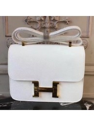 AAA Hermes White Constance MM 24cm Epsom Leather Bag HT00187