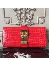 AAA Imitation Hermes Medor Clutch Bag In Cherry Crocodile Leather HT00434