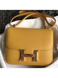 AAAAA Hermes Mini Constance 18cm Jaune Epsom Bag HT01024