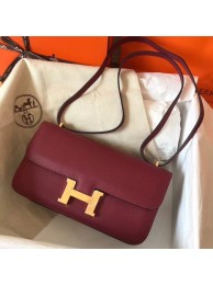 AAAAA Imitation Hermes Bordeaux Epsom Constance Elan 25cm Bag HT00743