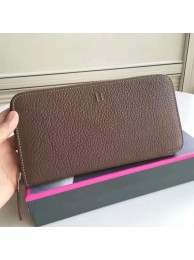 Cheap Hermes Etoupe Clemence Azap Zipped Wallet HT00947