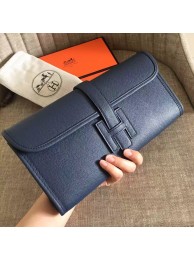 Cheap Hermes Sapphire Epsom Jige Elan 29 Clutch HT00793