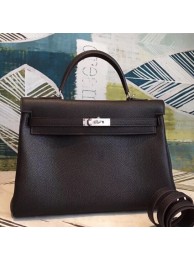 Fake 1:1 Hermes Cafe Clemence Kelly 35cm Handmade Bag HT00977
