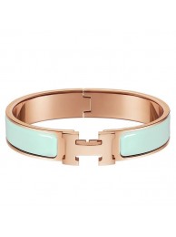 Hermes Aqua Enamel Clic H PM Bracelet HT01028