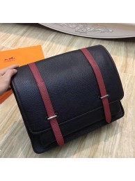 Hermes Bicolor Steve 35 Messenger Black Bag HT01093