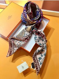 Hermes Casaque Stole In Navy And Blue Cashmere HT00672
