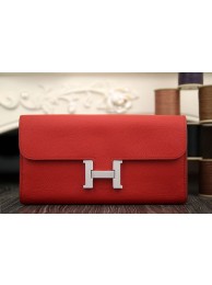 Hermes Constance Wallet In Red Epsom Leather HT01198