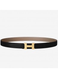 Hermes Mini Constance Belt Buckle &amp; Taupe Epsom 24 MM Strap HT00819