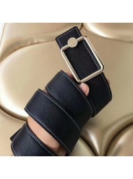 Hermes Oscar Buckle 40 MM Belt Black Reversible Leather HT01125