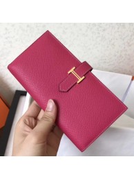 Hermes Peach Epsom Bearn Gusset Wallet HT01183